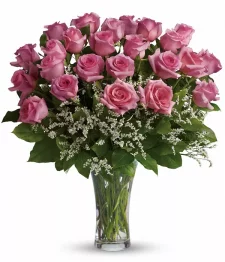 Two Dozen Long Stem Pink Roses