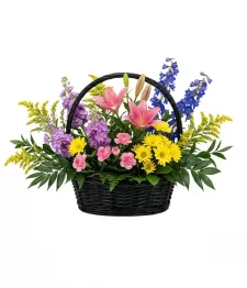 Basket of Mixed Flowers
