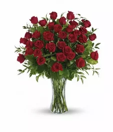 Three Dozen Long Stem Red Roses