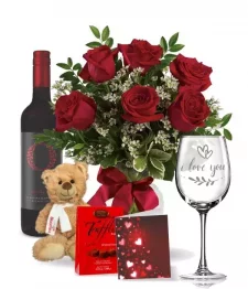 Roses, Wine & Engraved Glass Collection II