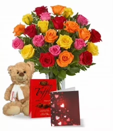 Two Dozen Assorted Rose Combo II