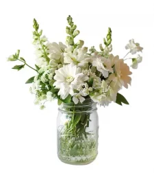 White Whisper in Mason Jar