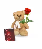 Teddy, Rose & Card